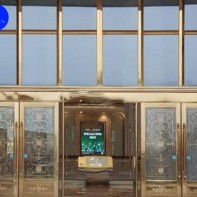 CỬA INOX 304 MẠ VÀNG CA C04 +  KHUNG INOX MẠ PVD TIÊN TIẾN